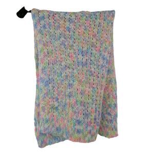 Handmade Crochet Afghan Baby Blanket Throw Lap 30 x 41 Multi-Color